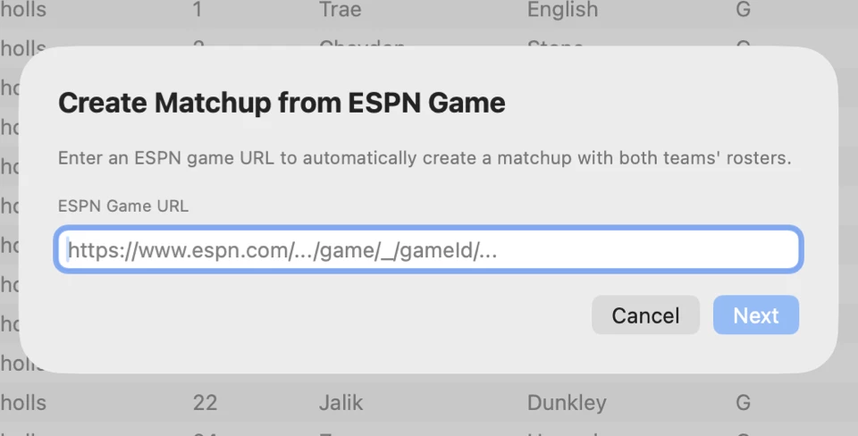 ESPN and MaxPreps game URL matchup